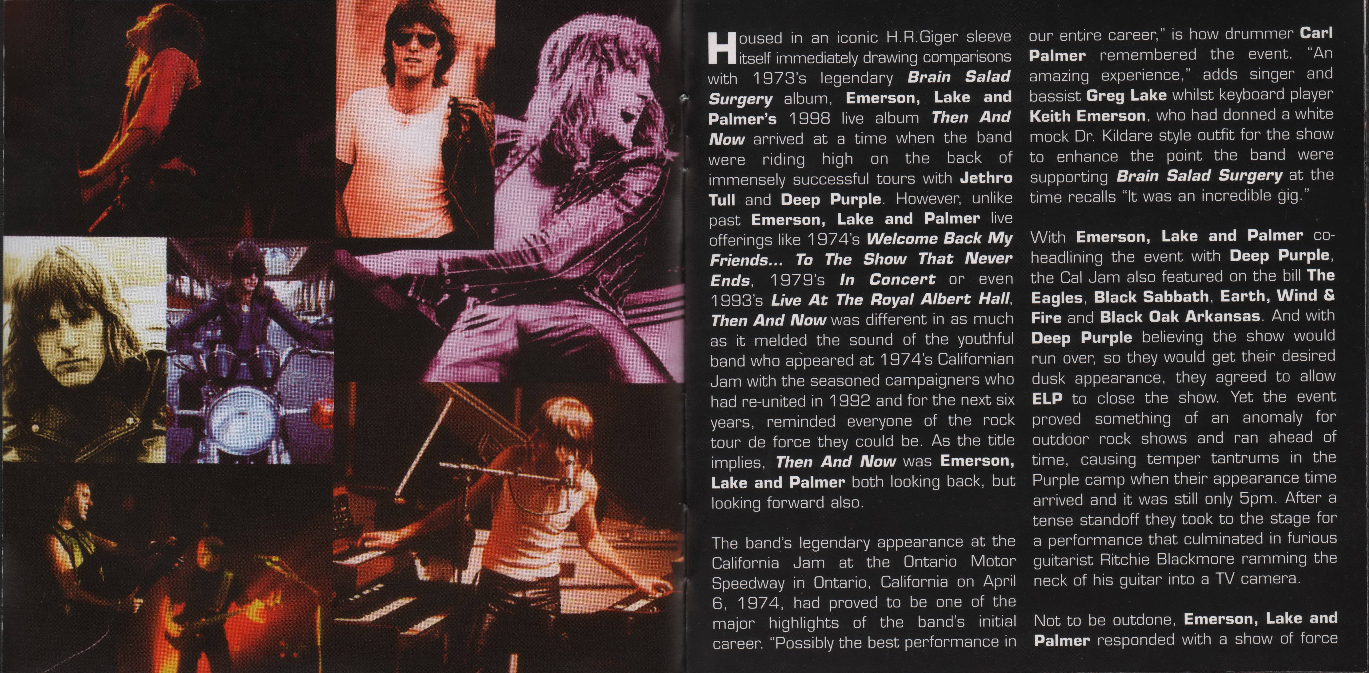 Emerson, Lake and Palmer Then and Now [Booklet02 uk]